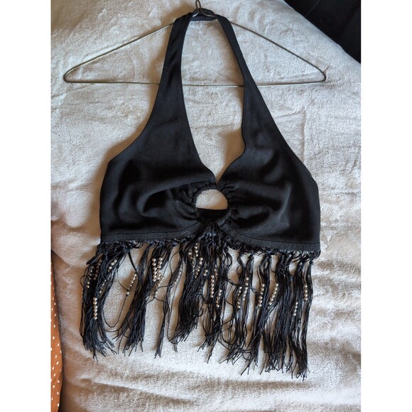 Beaded halter tank top Windsor small - Picture 1 of 4